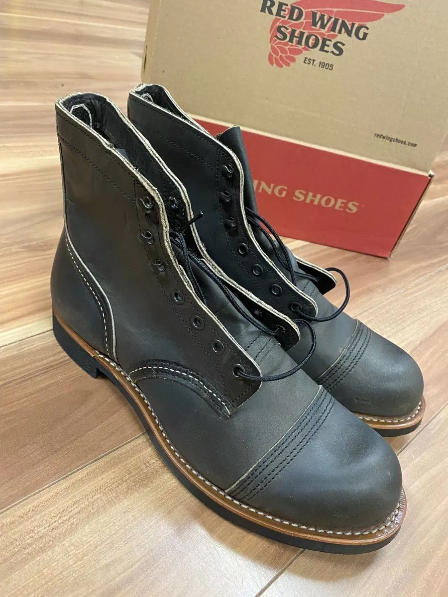 Auth NIB RED WING HERITAGE IRON RANGER 8086 MEN'S 6-INCH Charcoal Size 8-12D