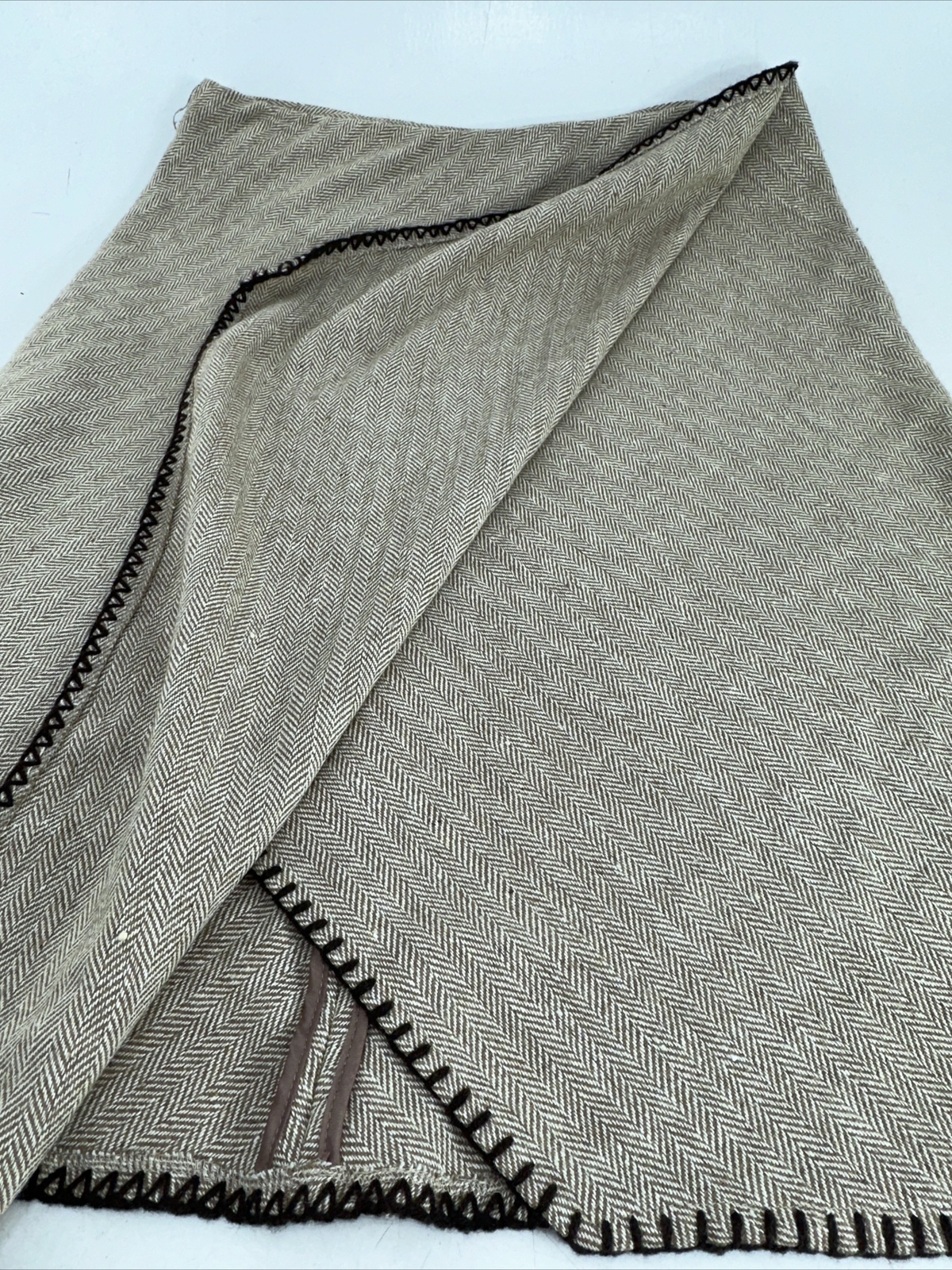 Good Clothes 14 Brown Patterned Polyester Blend S… - image 4