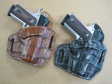 Azula Alligator OWB 2 Slot Pancake Belt Holster CCW For.. Choose Color  Gun - 2