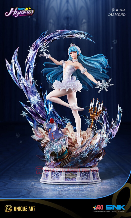 UNiQUE ART SNK The King of Fighters Kula Diamond Resin Statue In