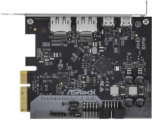Thunderbolt 4 AIC ASRock Expansion Board Intel 500 Series Chipset LGA 1200 Japan - Picture 4 of 11