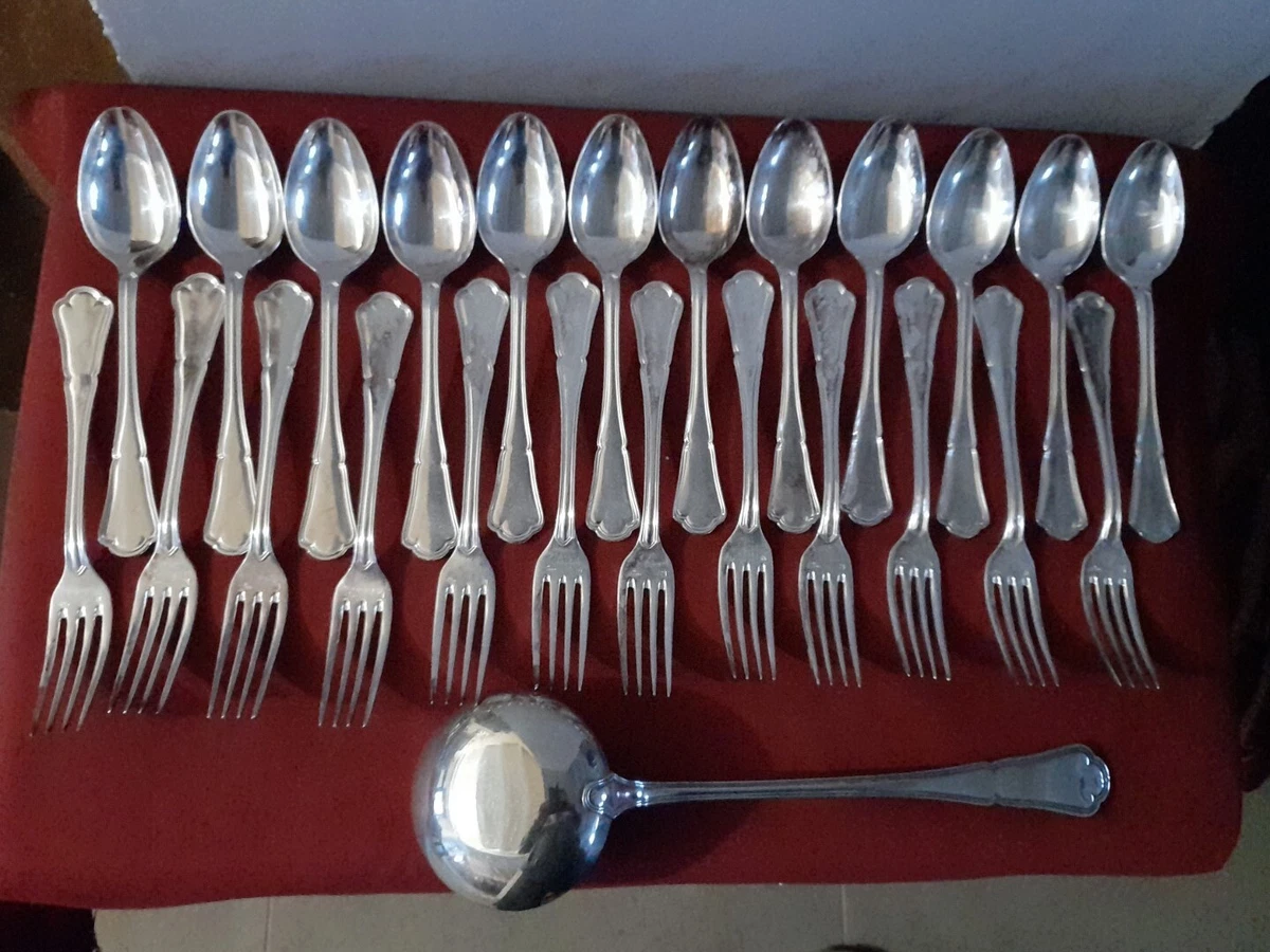GUI, fourchettes et cuillères de table Ercuis Gui, 24 pièces