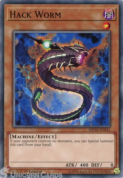 MP18-EN041 Hack Worm Common 1st Edition Mint Yu-Gi-Oh! Card