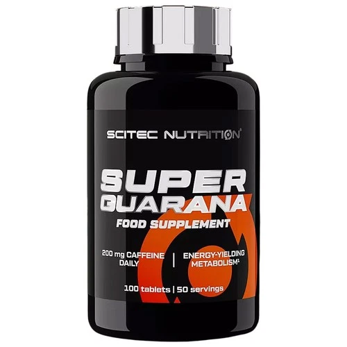 SUPER GUARANA - 100 Tablets - Energy Stimulant Weight Loss Focus Pre-Workout