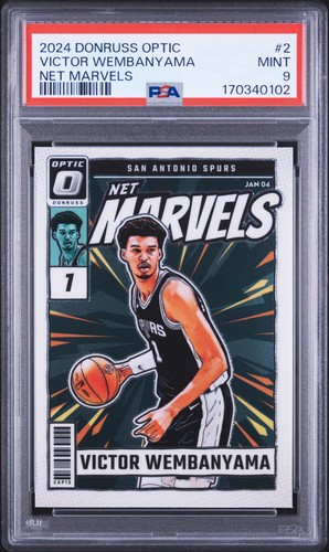 Victor Wembanyama #2 2024 Panini Donruss Optic Net Marvels card