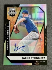 2021 Elite Extra Edition JACOB STEINMETZ Prime Numbers ROOKIE AUTO #103! #37/77!