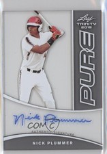 2015 Leaf Trinity Pure Auto Nick Plummer #P-NP1 Auto 3j2