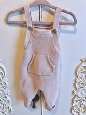 Little Planet by Carter's Organic Cotton Knit Sleeveless Overall Light Pink 3M