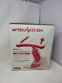 Sega Saturn Racing Controller HSS-0141 W/Box Manual Unused from Japan