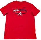 Nike Atlanta Braves Dri Fit T-Shirt MLB Baseball Red Men’s Large