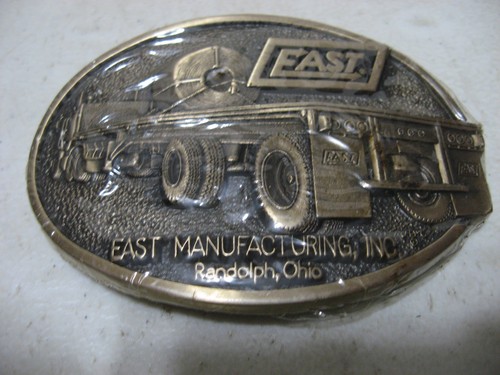 Solid Brass Belt Buckle East Manufacturing Semi Trailer Trucker Truck Driver