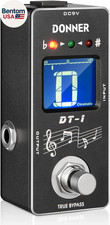 Tuner Pedal, Dt-1 Chromatic Guitar Tuner Pedal with Pitch Indicator for Electric