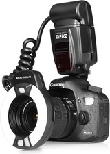 Meike MK-14EXT-C E-TTL Macro Ring Lite Flash con lampada di assistenza LED AF per Canon C
