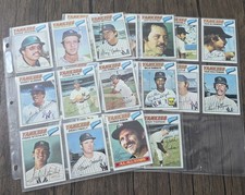 1977 Topps New York Yankees Baseball Card Team SET 26 Cards 2x Hunter NICE