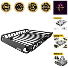 Maxxhaul Steel Roof Rack Cargo Basket 46x36 - 150 Lb Capacity Universal Fit