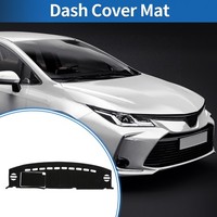Dashboard-Abdeckmatte FüR Toyota Fj Cruiser 2007-2017 Sonnenschutz Matte Schwarz