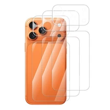 2Pack For iPhone 17 Pro Max/17Pro PET Rear Glass Protector+Camera Lens Protector