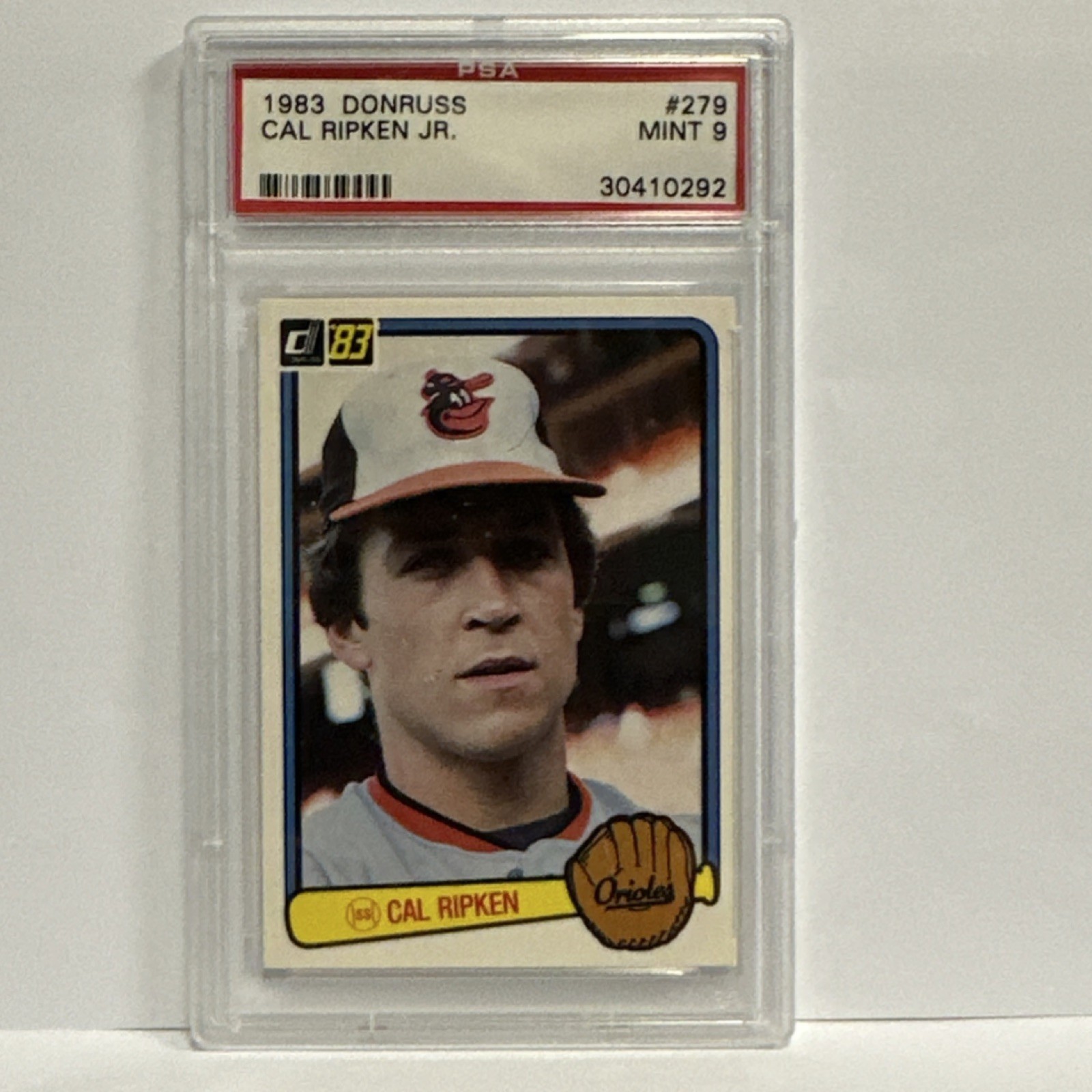 Donruss 1983 Cal Ripken Jr. #279 Baltimore Orioles PSA 9 Baseball Card