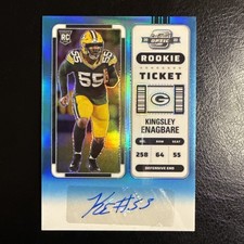 2022 Optic Contenders Blue Kingsley Enagbare ROOKIE Auto 35/99 AF