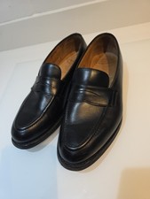 CHURCH'S NETTON PENNY LOAFERS BLACK  LEATHER  MEN'S SHOES SIZE 7 F FIT