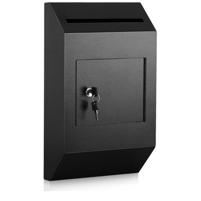 Xydled Wall-Mount Mailboxheavy Duty Deposit Drop Suggestion Locking Metal Key