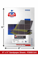 9 X 11 P3000 Wet Dry Sandpaper Sheets Auto Body Paint Finishing 50 Pack