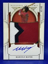 Panini National Treasures Marcelo Mayer #PMS-MM Patch On Card Auto /49 Boston