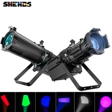 SHEHDS 250W / 350W Zoom Prime Lens Profile LED Spotlight Warm Cool White RGBWAUV
