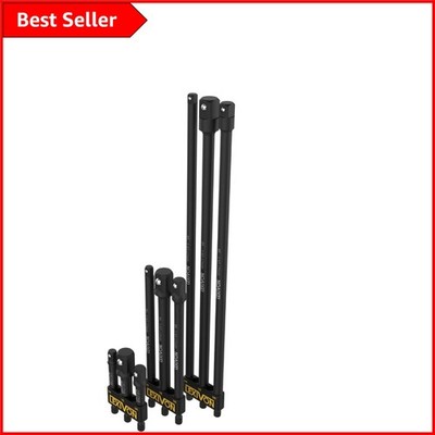 Langlebiges Chrom Vanadium Steckschlüssel Adapter Set - 3'', 6'', 12'' Verlängerungen & Halter