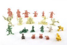 Vintage Marx 1950-60s Fairykin Nursery Rhyme Figure Lot  Disney