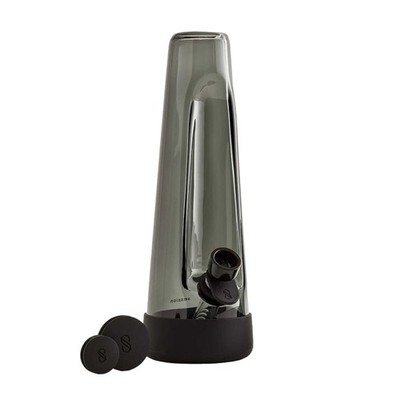 Session Goods Glass Designer Bong Ash Smoking Water Pipe Bowl Down Stem Black