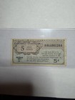 Series 461 5 Cent Military Payment Certificate vf MPC Paper Currency — photo 1