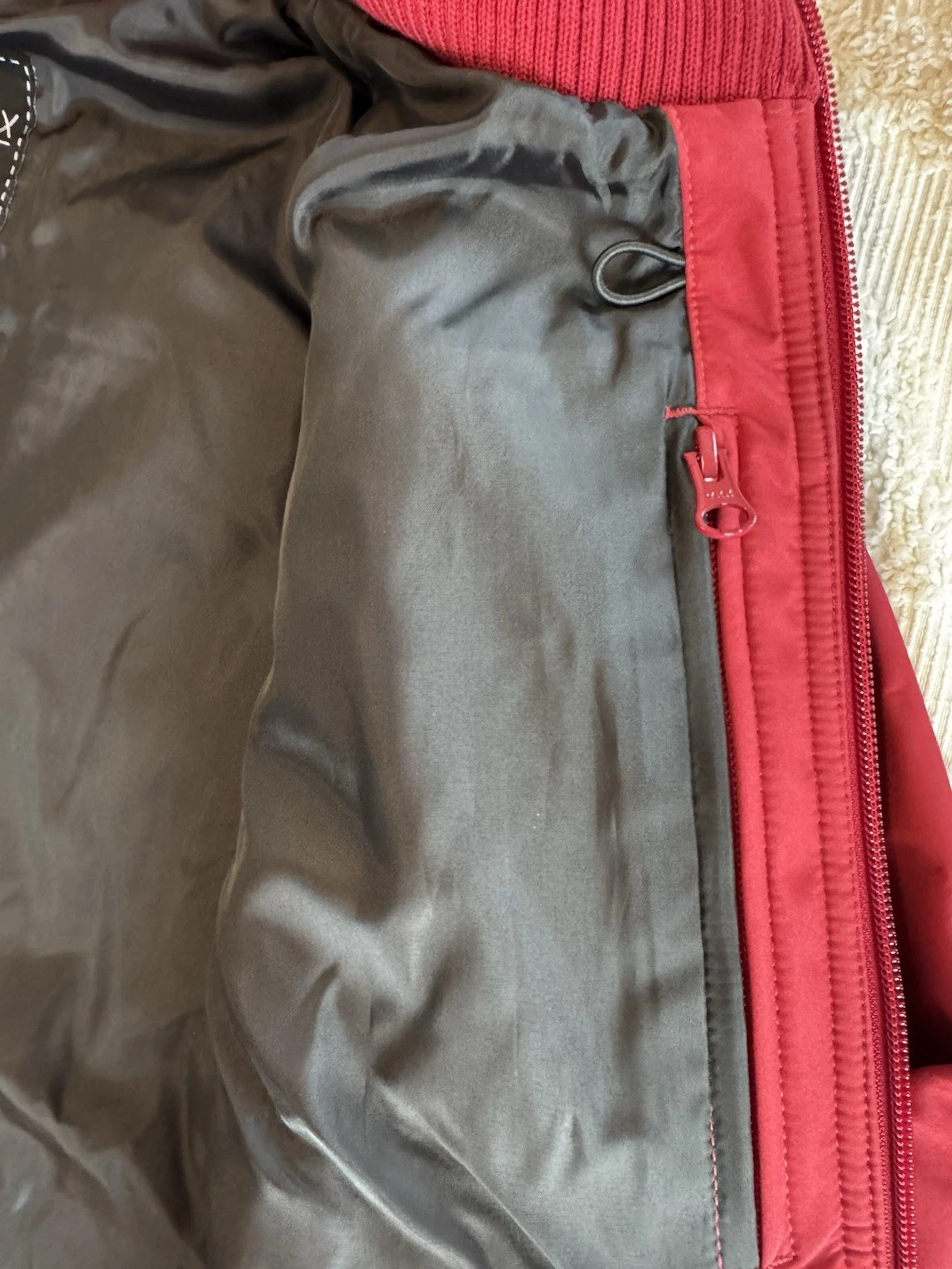 NWT Baubax Men’s Water Resistant Bomber Jacket in Red With A Hood sz M NEW image 17