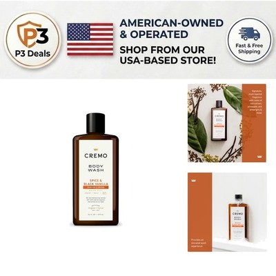 Scented Men's Body Wash in Spice & Black Vanilla - 16 Fl Oz, All-Skin Types