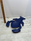 Deep Blue Enamel Lobster Shaped Cast Iron Spoon Rest Tea Bag Holder Free Postage