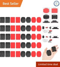 Waterproof 40 Pcs Helmet Mount Kit - Perfect for Action Cameras Adventure
