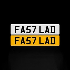 CHERISHED NUMBER PLATE FA57 LAD