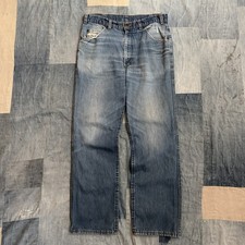 Vintage 70s Levi's Bootcut Jeans Mens 32x30 Movin On USA Made Whisker Fade 517