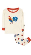 Leveret Cotton Rooster Pajamas Size 5 NWT New With Tags In Package Long Sleeve