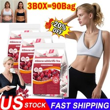 3BOX Organic Hibiscus Tea Bags,100 Pure Dried Hibiscus Flower Tea,Te De Hibisco