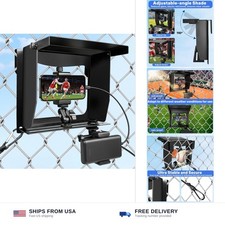 Fence mount phone holder adjustable sunshade action camera universal clamp