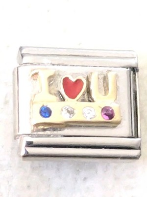 Authentic Italia Classic Charm I Love You 9mm Link E99