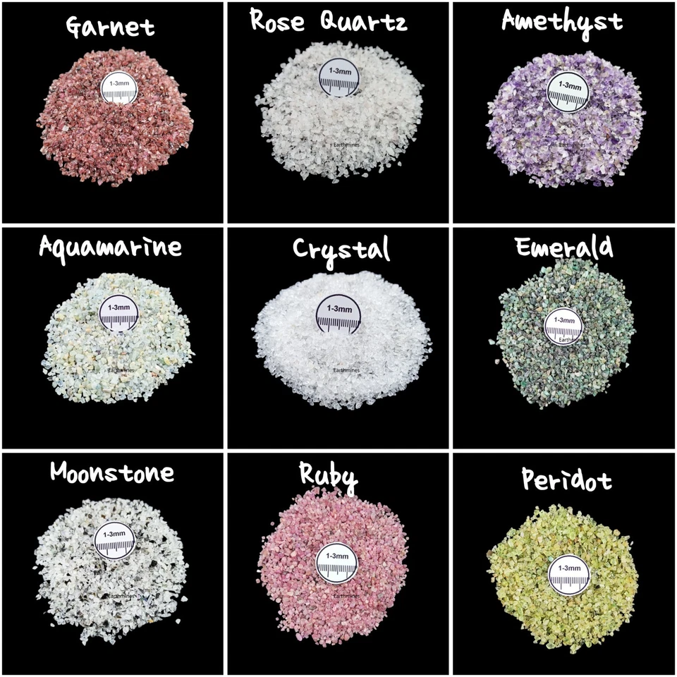 Natural Coarse Crushed Gemstone 1-3mm For Jewelry Making Wood work Wood Inlay - Image 3 of 4