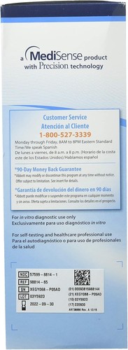 Sistema de monitoreo de glucosa en sangre y cetonas Precision Xtra medidor fácil de usar 1 quilate - Imagen 3 de 3