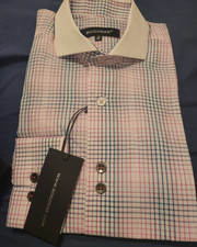 Bogosse mens pattern long sleeves dress shirt size 2 small