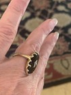 10K Antique Black Onyx And Diamond Ring — photo 4