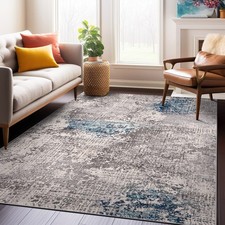 Rugshop Bedroom Area Rugs Prague Distressed Abstract Carpet Rugs for Living Room