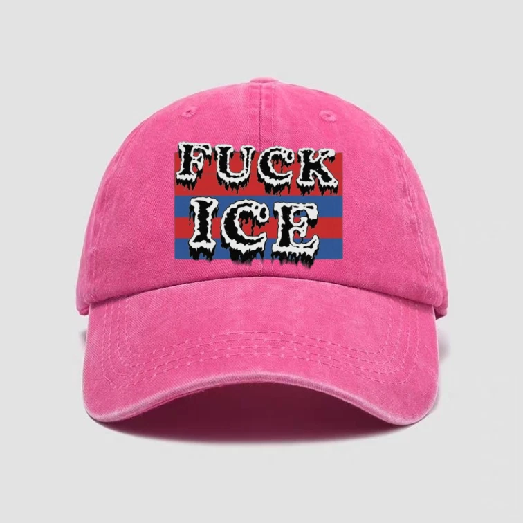 Fck ICE Hat  Baseball Cap Dad Hat Unisex
