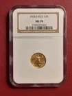 2004-W Gold Eagle 1/10 oz NGC MS70