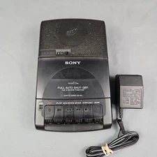SONY Portable Cassette Player + Recorder w/ Handle TCM-929 Tested Works Great